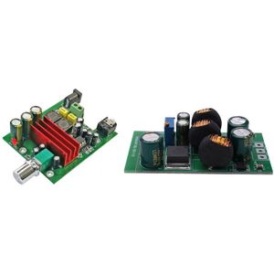 Top 1 Pcs Dc Step-Up Boost-Buck Converter Module &amp; 1 Pcs TPA3116D2100W Audio Versterkers Module 8-25V