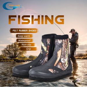 Yonsub Vissen Schoenen 5Mm Neopreen Anti-Slip Vissen Laarzen Sneldrogend Waterdicht Upstream Schoenen Outdoor Wandelen Duiken Schoenen