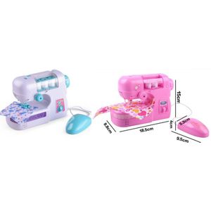 Naaimachine Elektrische Huishoudelijke Elektrische Apparaten Mini Pop Doek Naaimachine Kinderen Pretend Play Toys Met 3 Spoelen