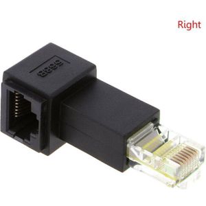 Multi-Hoek RJ45 Kat 5e Man-vrouw Lan Ethernet Netwerk Extension Adapter