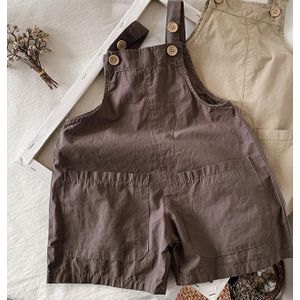 2022 Lente Kinderen Overalls Effen Baby Band Broek Leuke Meisjes Overalls Katoen Kinderen Broek Baby Boy Casual Broek