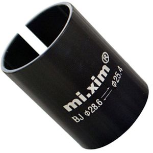 Stuurpen Reducer Shim Variabele Ring Converteren Buis Adapter 28.6 25.4 Mm Zwart