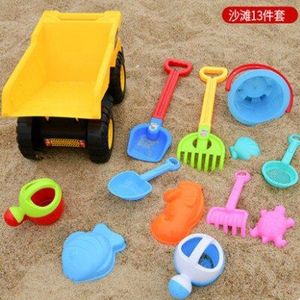 Kinderen Strand Speelgoed Set Zand Spelen Tool Schop En Mini Emmer Zand Laden Voertuig Verfijnd Auto Zandloper Voor baby Kid