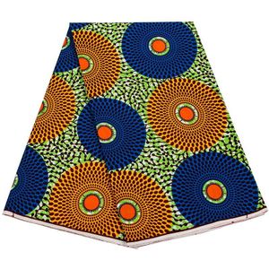 Afrikaanse Stof Wax Print Katoen Echte Echte Wax Ankara Dot Pagne Africain Voor Vrouwelijke Jurk Classic