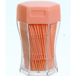 200 Stks/set Zacht Plastic Dubbele Kop Geborsteld Tandenstoker Oral Care 6.2 Cm Rager Tandenborstel Voor Kunstgebit