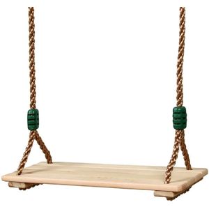 Hoge Gepolijst Vier-Board Anti-Corrosie Houten Schommel Outdoor Indoor Pastorale Opknoping Swing Voor Volwassenen Kinderen