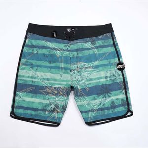 Waterdichte Korte Heren Strepen Boardshorts Snel Droog Strand Phantom Branded Spandex Fitness Surfen Top