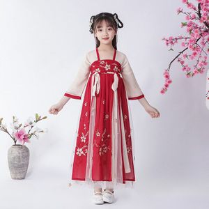Fee Hanfu Jurk Kinderen Chinese Traditionele Kleding Prinses Jurk Traditionele Dans Kostuum Meisjes Oude Volksdans Kostuum