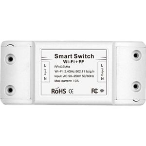 Moeshouse MS-101WR AC90-250V 433Mhz RF Wifi Afstandsbediening Smart Licht Schakelaar Voice Control Delen Apparaat