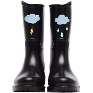 Dripdrop Leuke Regen Laarzen Voor Vrouwen Waterdichte Dames Mid-Kalf Laarzen Water Schoenen Met Applicaties