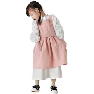 Aa Kids Japanse Katoen Linnen Reclame Schort Keuken Bakken Uniform Met Pocket