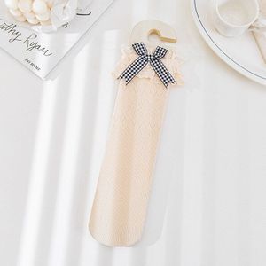 Zomer Mesh Dunne Meisjes Sokken Grote Boog Lolita Stijl Kant Prinses Sokken Dansen Sokken Voor Meisjes Over 3 Jaar oude Koreaanse Stijl