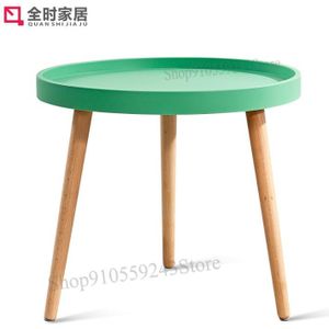 Moderne Minimalistische Mini Ronde Tafel Woonkamer Kleine Salontafel Nordic Massief Houten Bijzettafel Bank Zijkabinet Hoek Kant tab