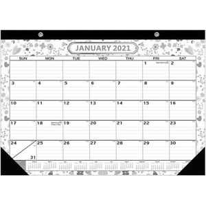 Twin-Draad Gebonden Muur Kalender Grote Blokken Met Julian Data Briefpapier Januari - December Planner