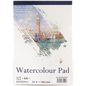 15 Vellen A3/A4/A5 Aquarel Papier Schets Boek Notepad Voor Schilderij Tekening Art K92C