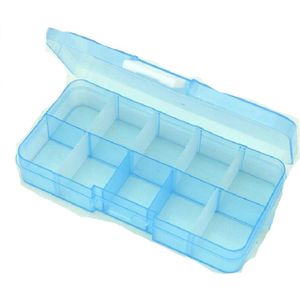 10 Slots Transparante Opbergdoos Kralen Draagbare Plastic Organizer Case Craft Kralen Containerc DIY