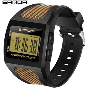 Sanda Mannen Sport Horloge Mannen Mode Eenvoudige Digitale Horloge Mannen Waterdichte Led Elektronische Horloge Klok Reloj Hombre