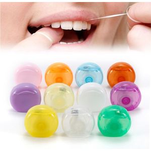 10M Draagbare Dental Floss Bleken Picks Tanden Tandenstokers Tooth Cleaner Kleur Willekeurig Praktische Gezondheid Hygiëne Mondverzorging TSLM2