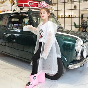 Trechter Geometrische Gedrukt Regenjas Kinderen Mode Vest Rugzak Poncho Kinderen Reizen Regenjas Wandelen