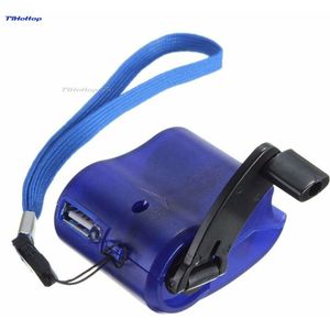 Usb Travel Emergency Telefoon Oplader Dynamo Hand Handleiding Lading