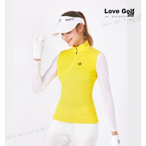 Itya Winkel Liefde Golf LG17008Yellow Golf Sport En Vrije Tijd T-shirt Ademend Sneldrogende Golf T-shirt