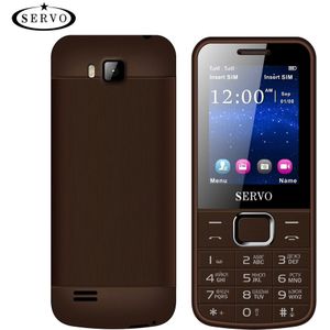 SERVO 225 2.4 "Trillingen Buiten FM Radio Dual Sim-kaarten Mobiele Telefoons Goedkope Telefoon GPRS Bluetooth mobiel Russische toetsenbord