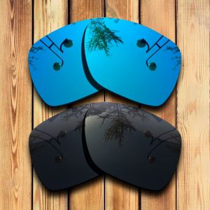 100% Precies Gesneden Gepolariseerde Vervanging Lenzen Voor Spy Optic Cyrus Zonnebril Blauw Mirrored Coating Kleur Keuzes