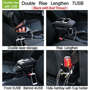 Voor Ford Aspire Armsteun Doos Aspire Universele Auto Centrale Armsteun Opbergdoos bekerhouder asbak modificatie accessoires