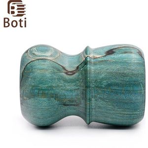 Boti Borstel-Scheerkwast Groen Patroon Houten Handvat Essentiële Dagelijkse Scheren Gereedschap Baard Kits