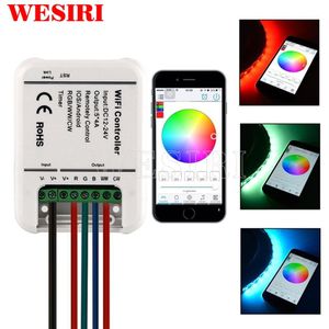 Smart WiFi LED Controller 5 Kanalen Controle 4A 5CH CW/WW RGB RGBW RGBWW LED Licht Timer Muziek Groep Sync Controller