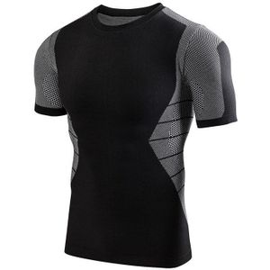 Mannen Compressie Body Shaper Undershirts Korte Mouwen Tank Tops Ademend Warm Thermische O Hals Elastische Ondergoed