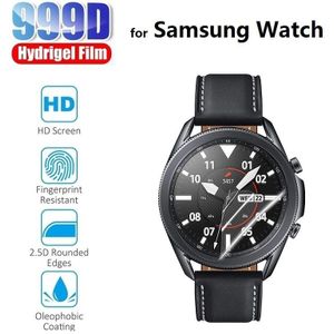 2x Hydrogel Beschermende Film Voor Samsung Horloge 3 45Mm 41Mm (Geen Glas) op Samsung Horloge Actieve 2 44Mm 40Mm Screen Protector Folie