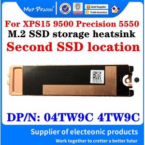 De Eerste M.2 Pci-E Ssd Ondersteuning Beugel Adapter 0130R6 Voor Dell XPS15 9500 Precisie 5550 Tweede Ssd Heatsink 04TW9C 4TW9C