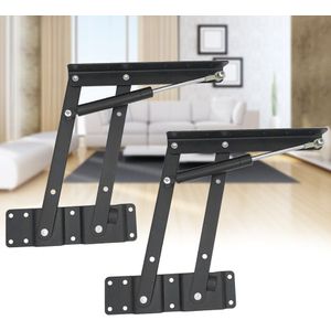 1 Paar Bureau Hydraulische Buffer Universele Installeren Woonkamer Ruimtebesparend Folding Beugel Salontafel Lifting Frame Thuis