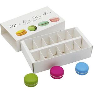 Bakken Decoratie Rechthoek Kleine Gebak Grote Capaciteit Chocolade 12 Macarons Macaron Verpakking Geschenkdoos Feestartikelen