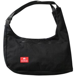 Borst Bag Functionele Vest Korea Harajuku Street Style Grote Capaciteit Crossbody Tas Voor Vrouwen Zwart Cotten Messenger Bag