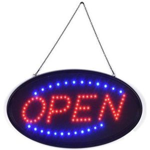 Super Helder Led Open Teken Business Store Shop Neon Borden Animated Motion Running Reclame Licht Met Schakelaar Eu Us Plug