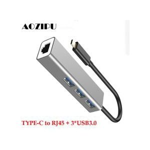 Type-C Docking Station om Multi USB 3.0 voor MacBook Pro Huawei P20 USB 3.0 RJ45 High Speed Transmissie USB-C HUB