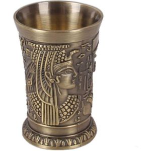 40ml Hoogwaardige Metalen Cocktail Champagne Metaallegeringen Borrelglas Whisky Wijn Egyptische Farao Shot Cup Wijn Bier Mok tumbler