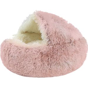 40/50Cm Super Soft Pet Bed Kennel Winter Warm Ronde Hond Puppy Slapen Kussen Voor Huishoudelijke Dier Honden decoratie