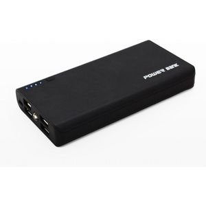 Power Bank Shell Met Led Zaklamp 4 Usb-poorten 5V 2A Power Bank Case Diy Kits Aangedreven Door 6X18650 Batterijen (Niet Inbegrepen)