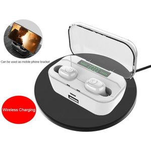 1 Paar Bluetooth-Compatibel 5.0 Headset Draadloze Koptelefoon Oordopjes Mini Stereo Draadloze Headset Hoofdtelefoon Handsfree