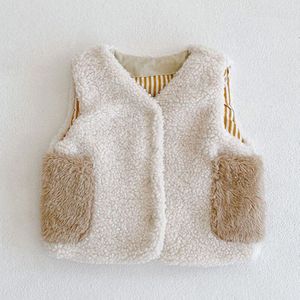 Engepapa Lente Herfst Koreaanse Stijl Peuter Baby Jongens Meisjes Vest Kasjmier Vest + Hoed Baby Meisjes Jongens Mouwloze Jas