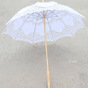 Battenburg Kanten Parasol En Fan Set Bruiloft Paraplu Fan Set Lace Fan En Wedding Umbrella Kanten Parasol