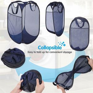 Opvouwbare Kleding Opbergmanden Mesh Wassen Vuile Kleren Wasmand Draagbare Sundrie Organizer Container