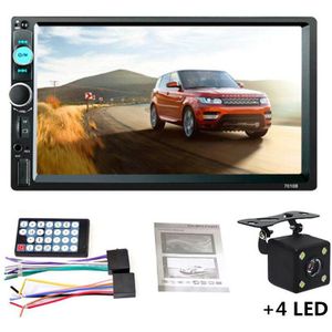 2din 7 Inch Touch Screen Auto Radio Stereo Bluetooth MP5 Speler Fm Audio Ontvanger Sd/Usb/Aux Ondersteuning achteruitrijcamera