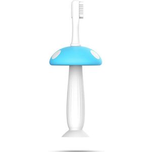 Baby Paddestoel Vorm Tandenborstel Silicone Baby Tandenborstel Met Vervangbare Borstel Hoofd Tand Care Tool Bladverliezende Tandenborstel