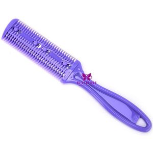 1/2 Pcs Dubbele Kanten Haar Scheermes Kam Met Afneembare Mesjes Cutter Snijden Dunner Shaper Kapsel Trimmer Styling Tool