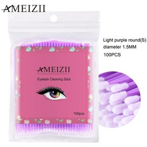 100 Stuks Van Een Tijd Wimper Wattenstaafje Cosmetische Enten Wimpers Wattenstaafje Schoonmaken Staaf Make Clean Stok