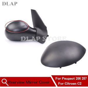 Auto Links Rechts Voor Peugeot 206 207 Buitenkant Achteruitkijkspiegel Cover Voor Citroen C2 Picasso Side Mirrro Shell Cap